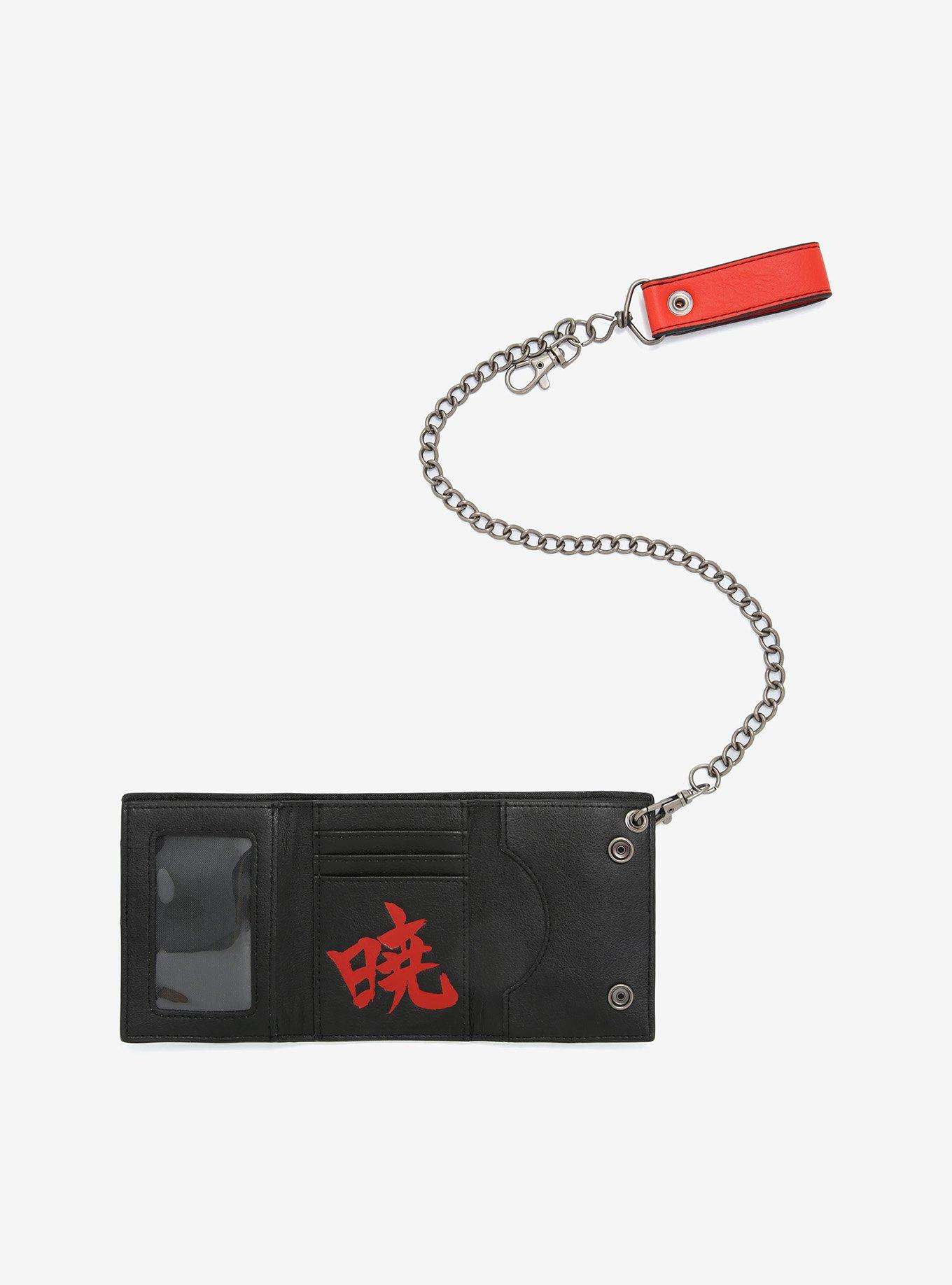 Naruto Shippuden Akatsuki Tri-Fold Chain Wallet, , alternate
