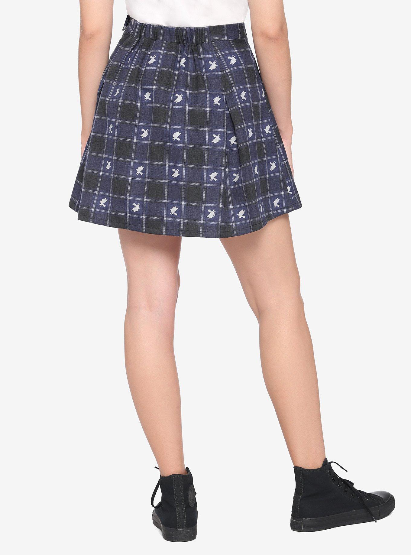 Harry Potter Ravenclaw Plaid Pleated Skirt, MULTI, alternate
