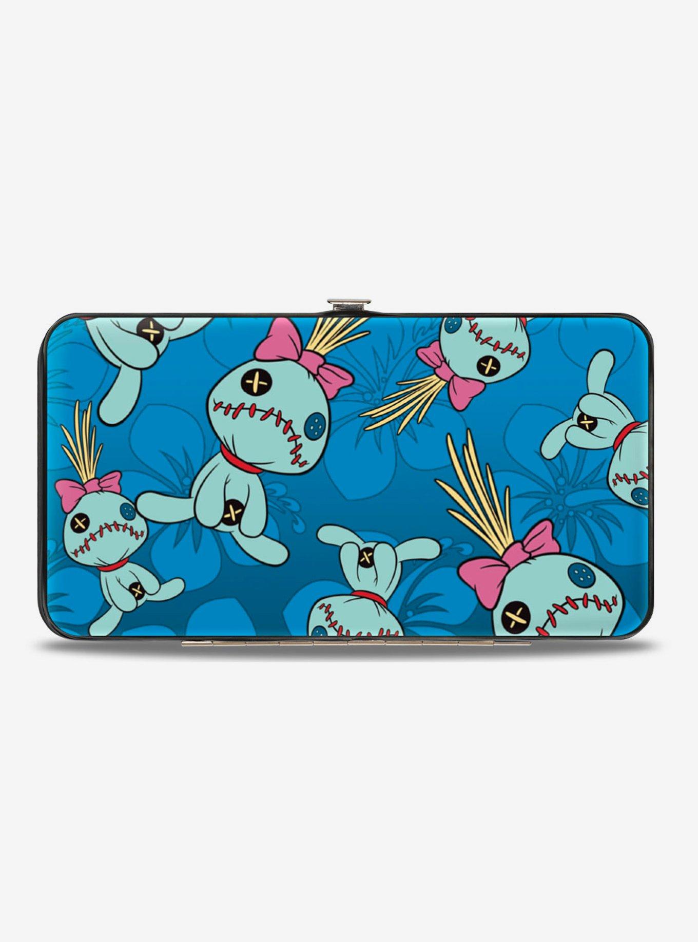 Disney Lilo & Stitch Scrump Hibiscus Hinge Wallet, , hi-res