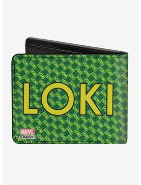 Marvel Loki Kawaii Monogram Bifold Wallet, , hi-res