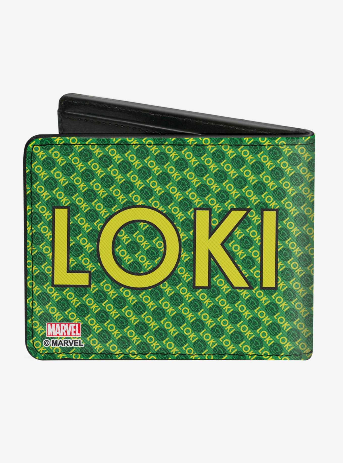 Marvel Loki Kawaii Monogram Bifold Wallet, , hi-res