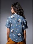 Her Universe Avatar: The Last Airbender Moon Spirit Tie-Front Woven Button-Up Her Universe Exclusive, MULTI, alternate