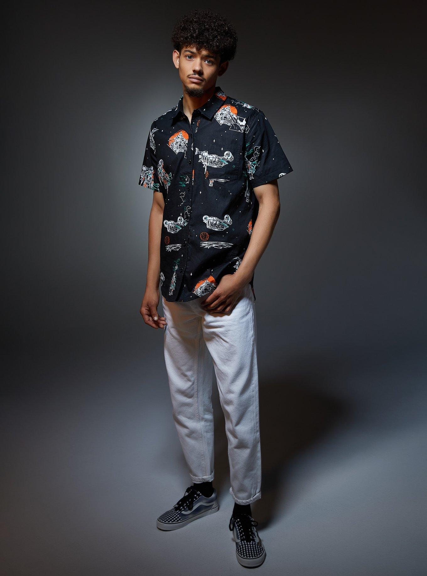 Our Universe Star Wars The Mandalorian Icons Woven Button-Up Her Universe Exclusive, MULTI, alternate