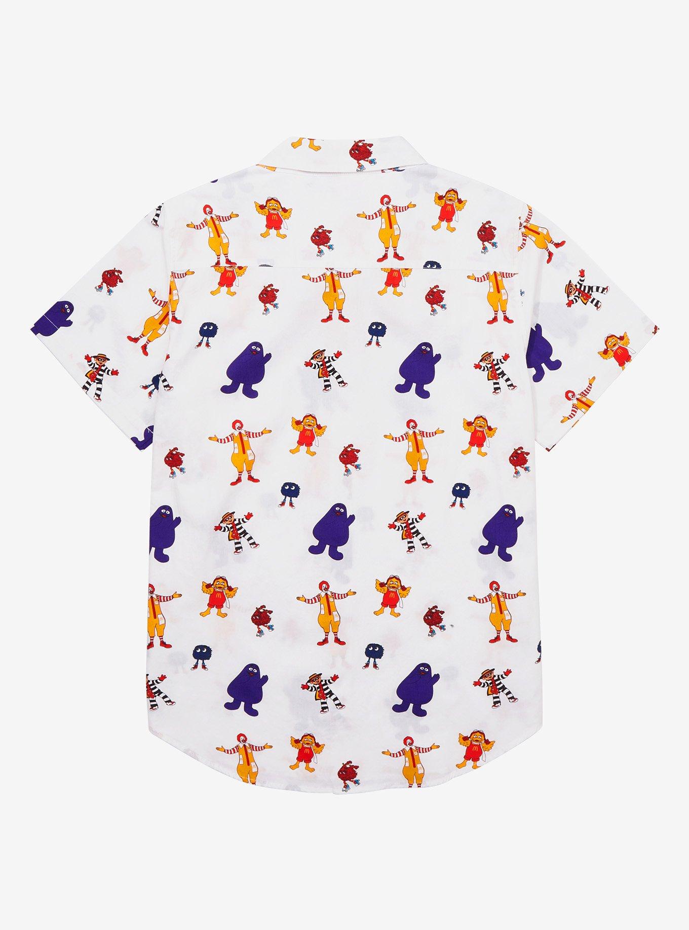 McDonald's Ronald McDonald & McDonaldland Friends Woven Button-Up - BoxLunch Exclusive, OFF WHITE, alternate