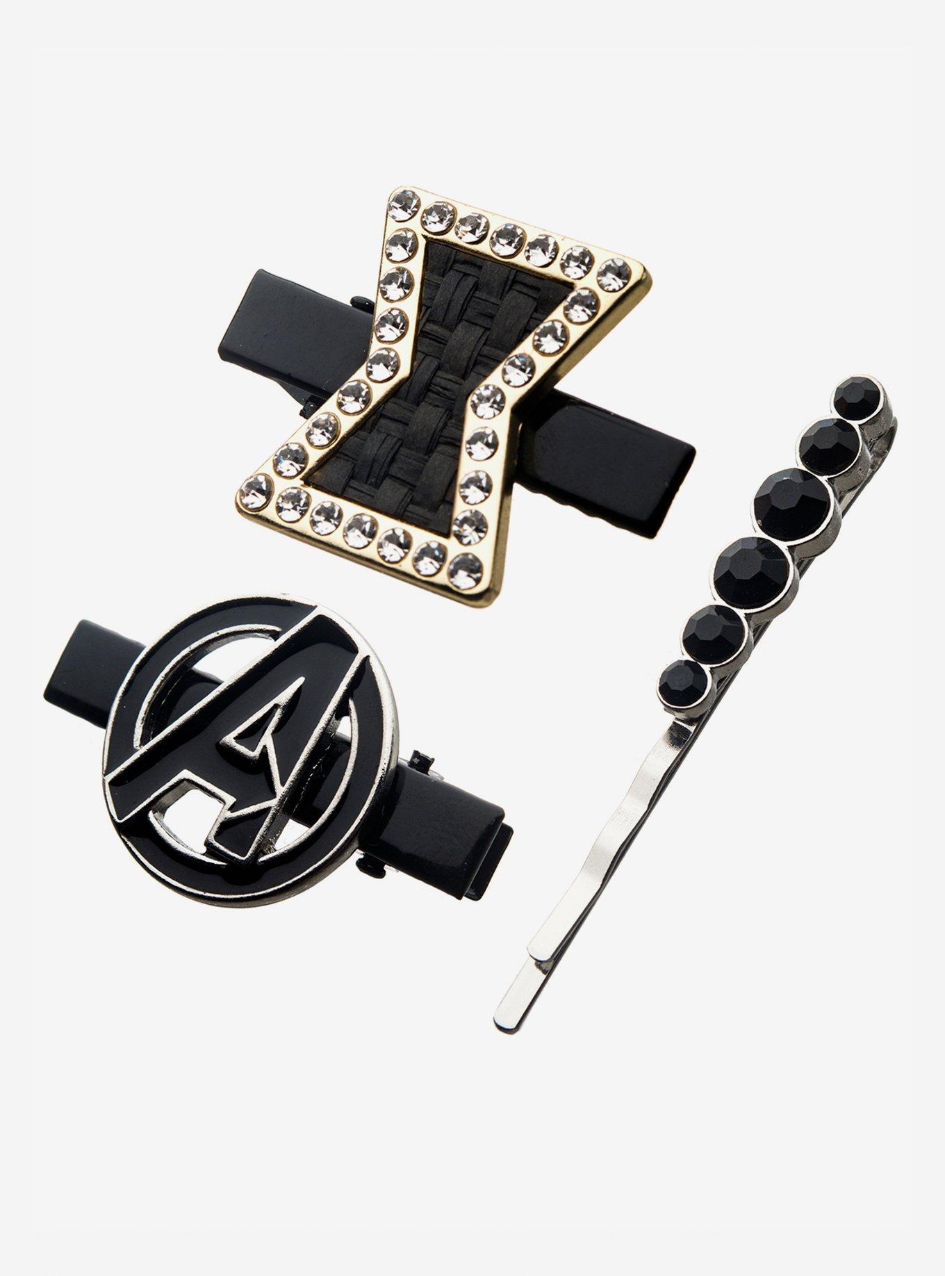 Marvel Black Widow CZ Hair Clip Set, , alternate