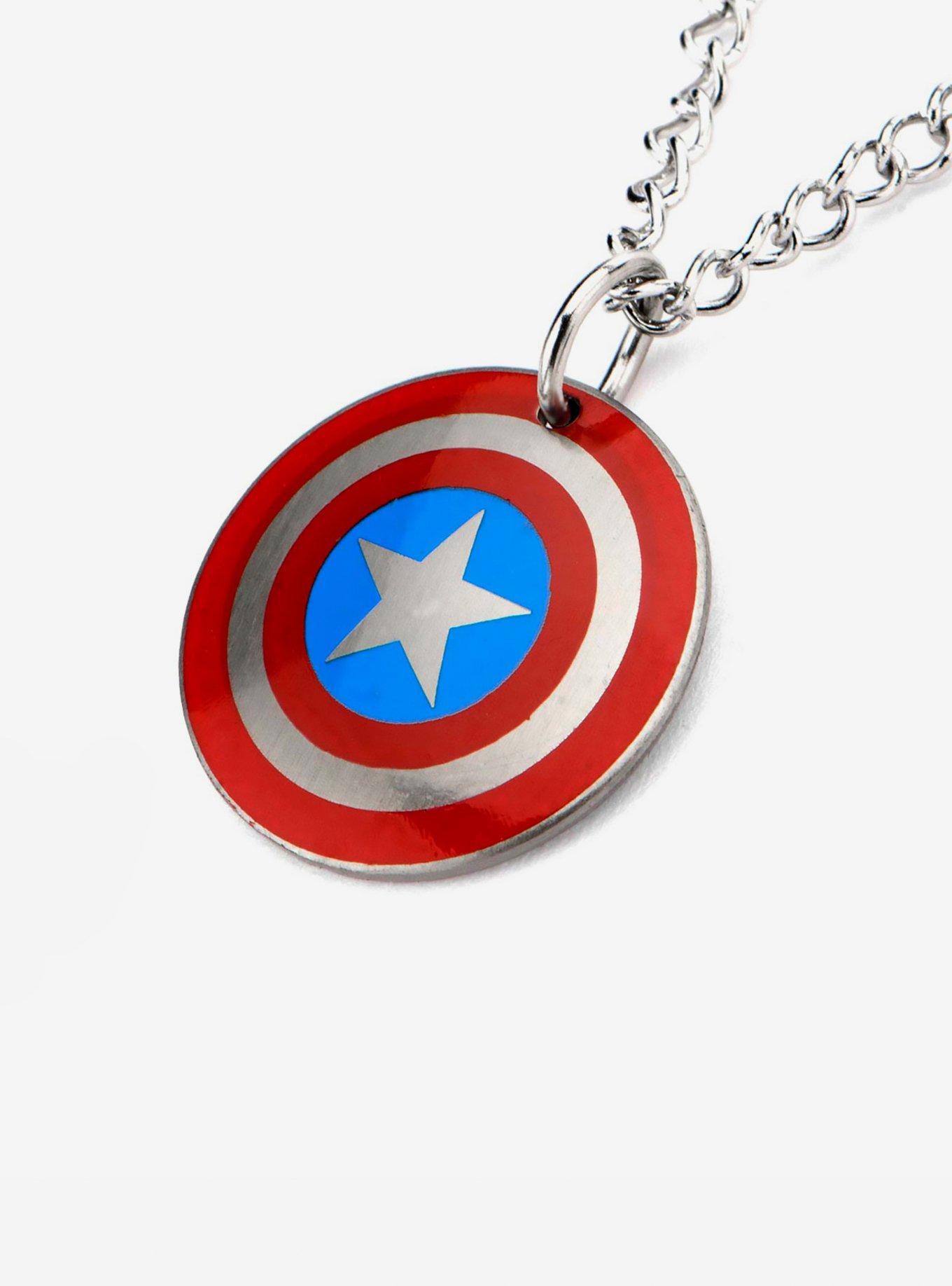 Marvel Captain America Shield Pendant Necklace, , alternate