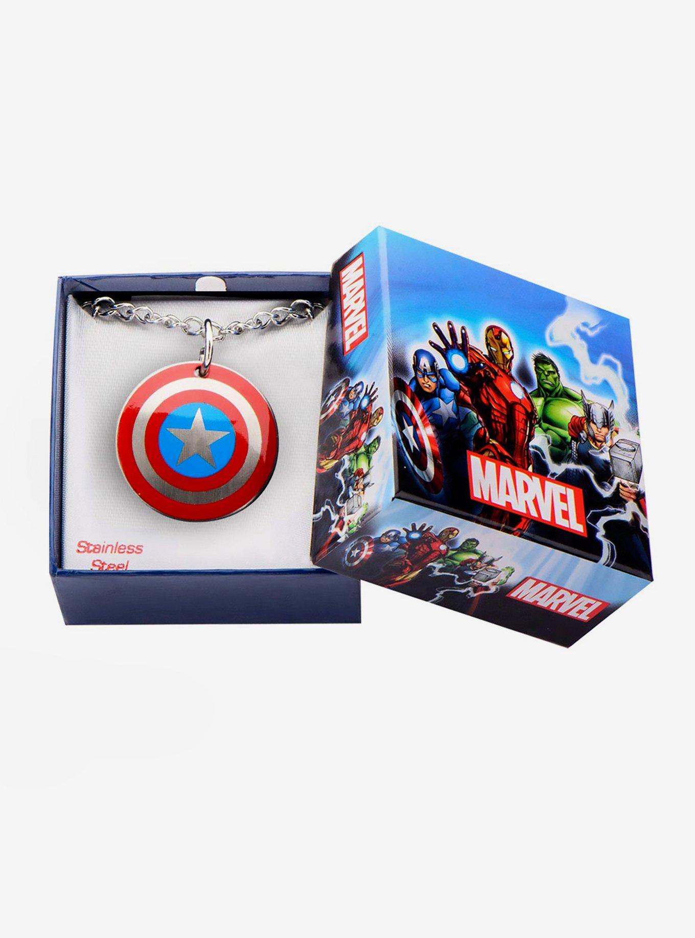 Marvel Captain America Shield Pendant Necklace, , alternate