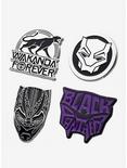 Marvel Black Panther Wakanda Forever Enamel Pin Set, , alternate