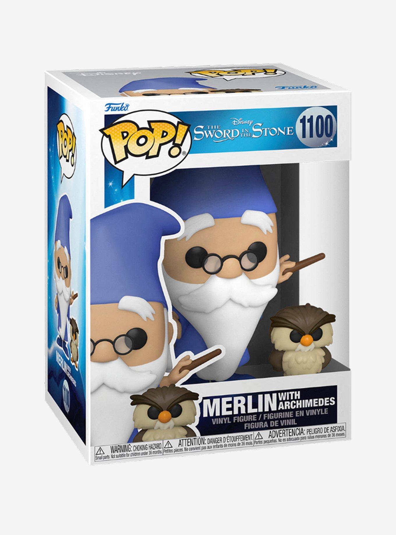 Funko Pop! Disney The Sword in the Stone Merlin with Archimedes Vinyl Figure, , alternate