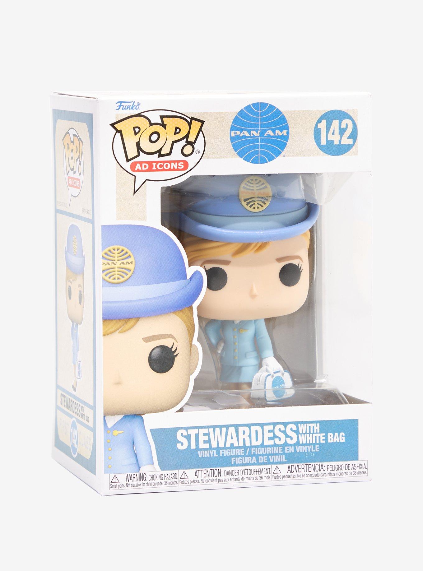 Funko Pop! Ad Icons Pan Am Stewardess with White Bag Vinyl Figure, , alternate