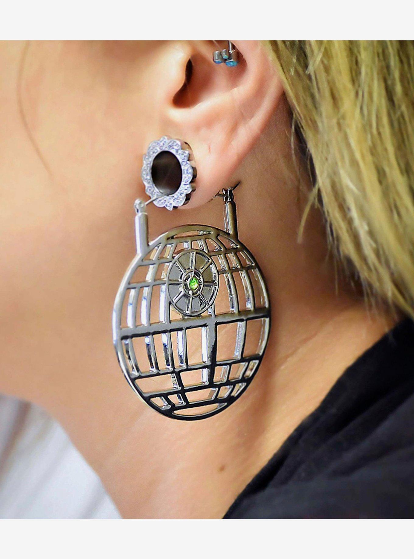 Star Wars Death Star Hanger Earrings, , alternate