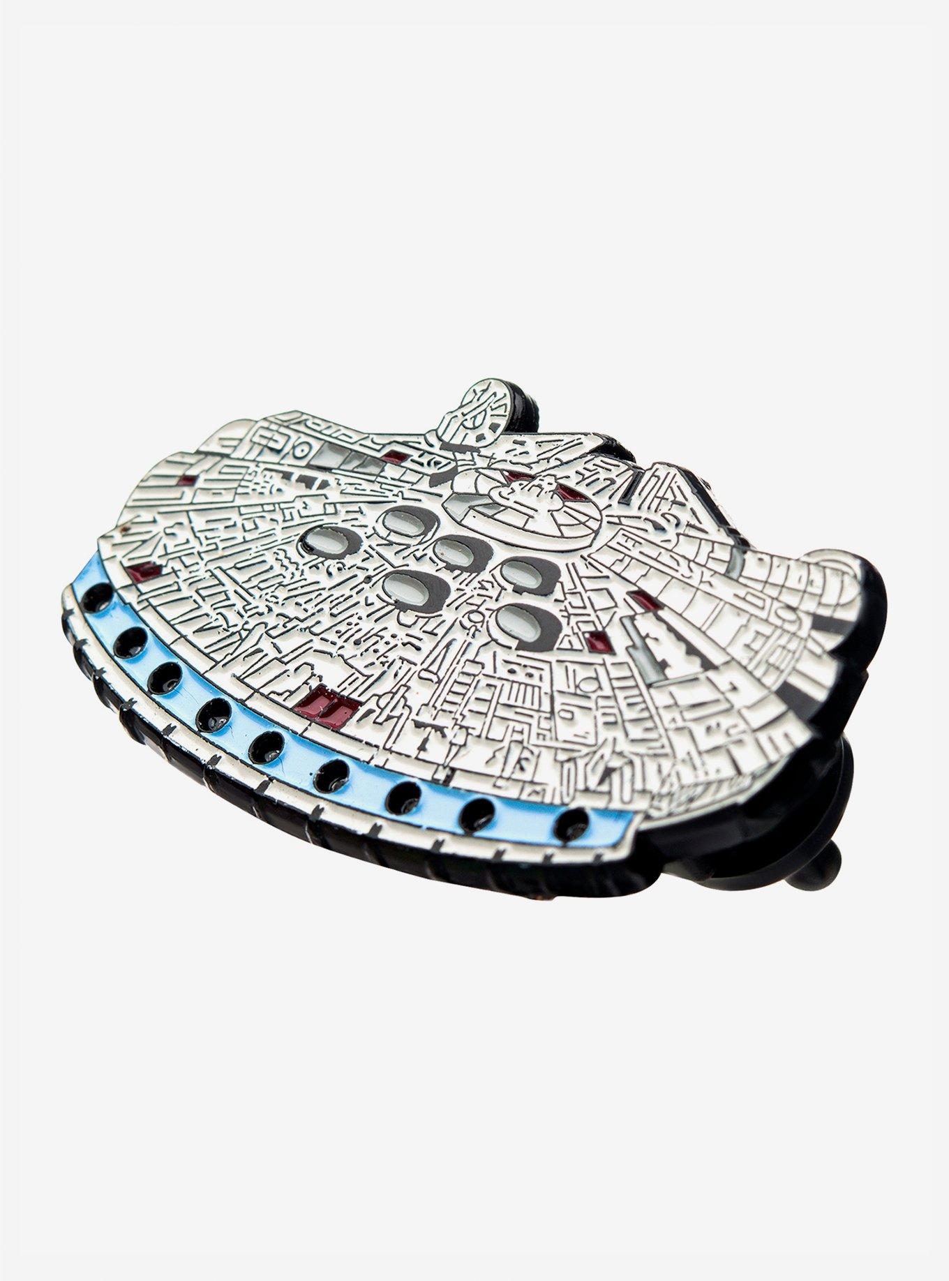 Star Wars Millennium Falcon Light-Up Enamel Pin, , alternate
