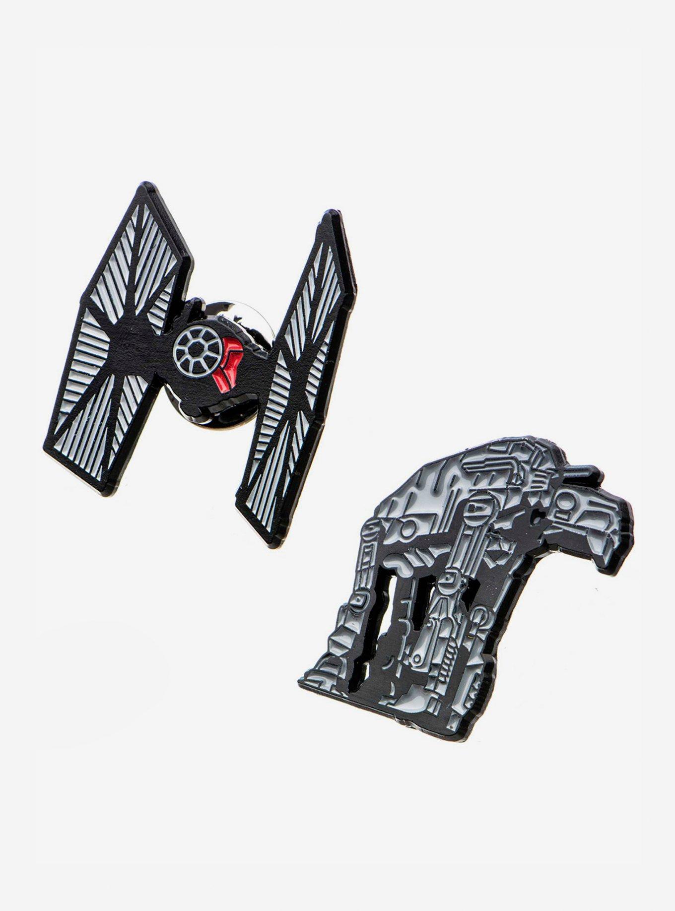 Star Wars: The Last Jedi AT-M6 & Tie Fighter Pin Set, , alternate