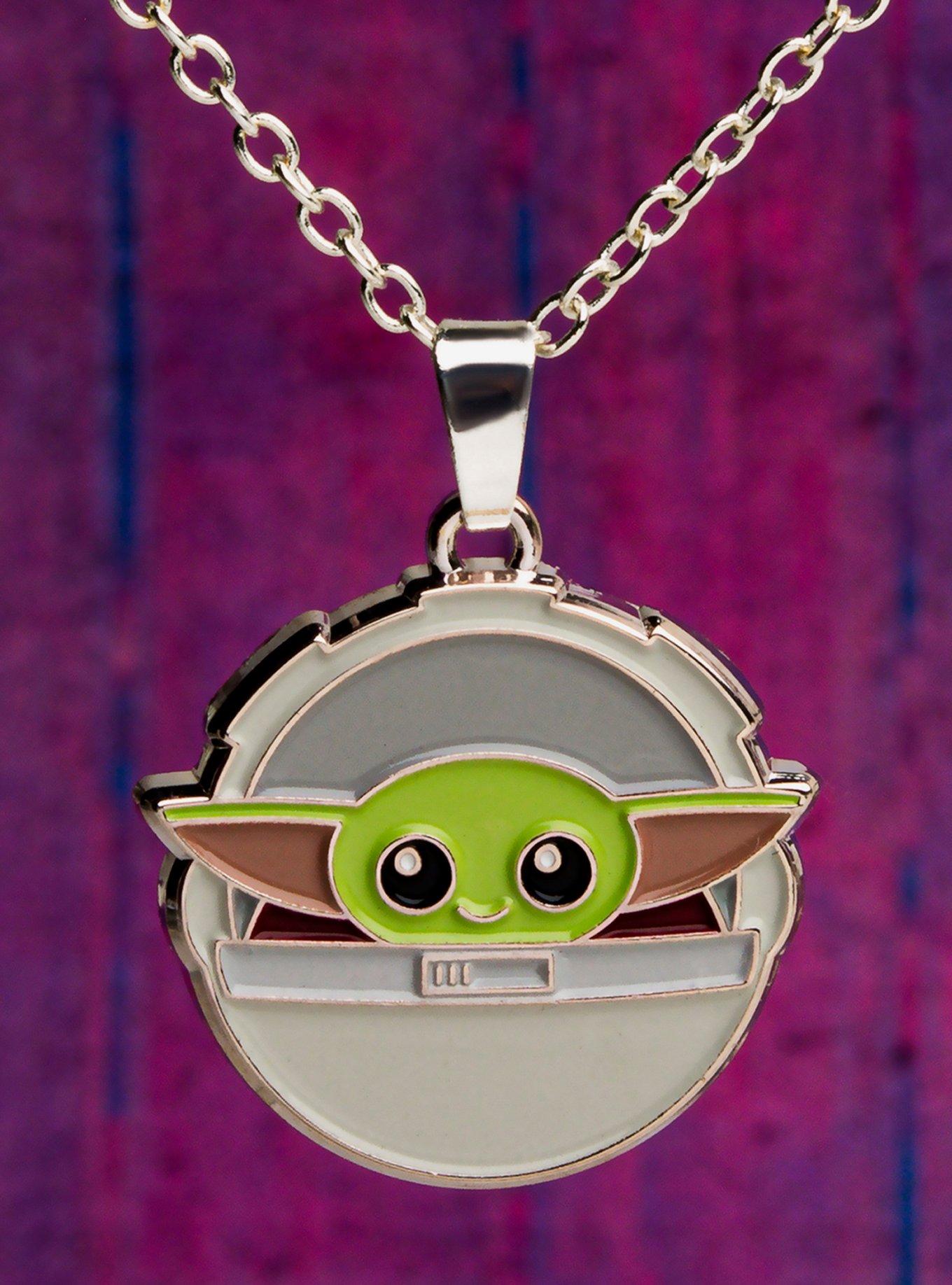 Star Wars The Mandalorian The Child Silver Plated Necklace, , alternate