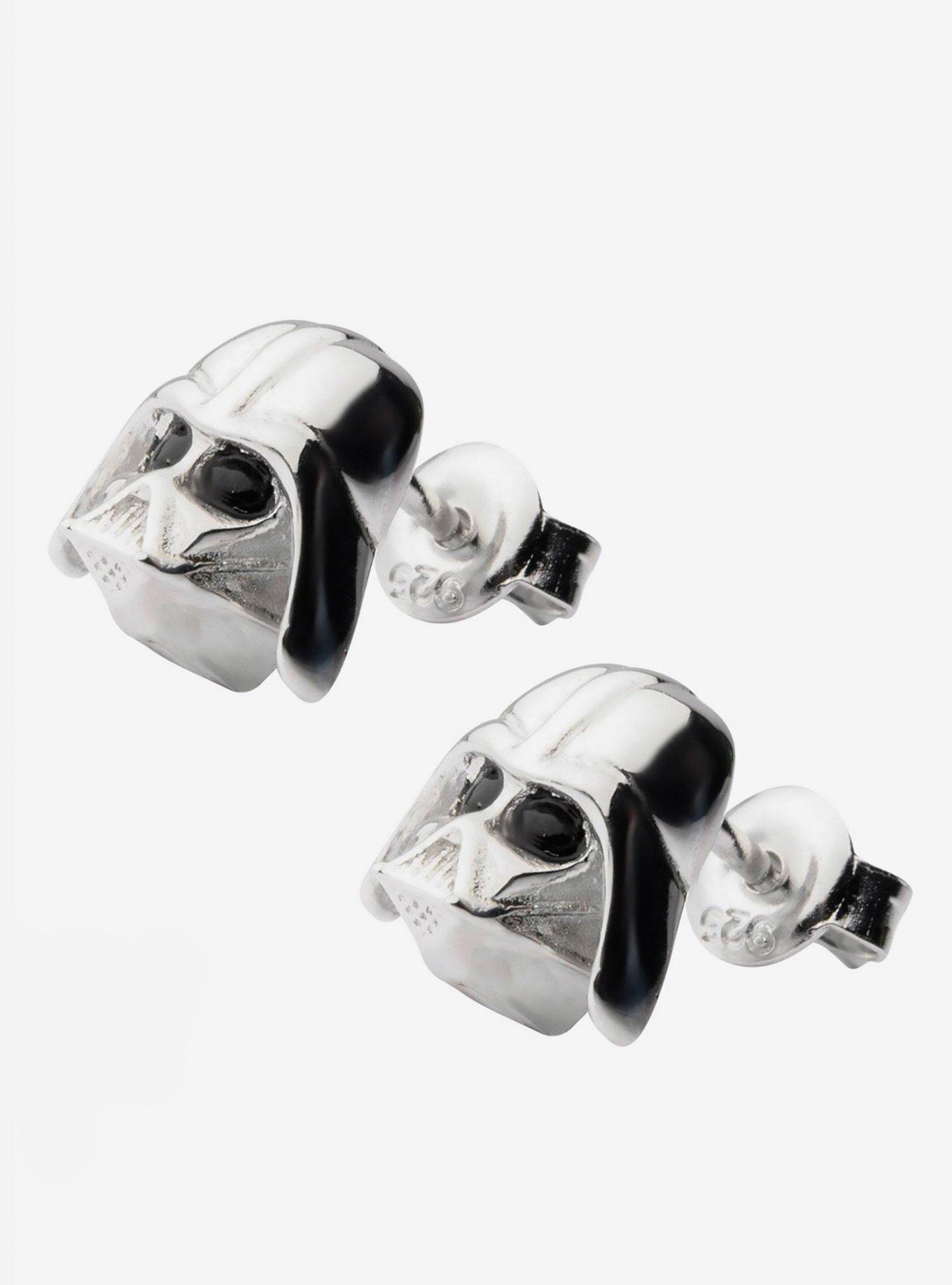 Star Wars Darth Vader Sterling Silver Stud Earrings, , alternate