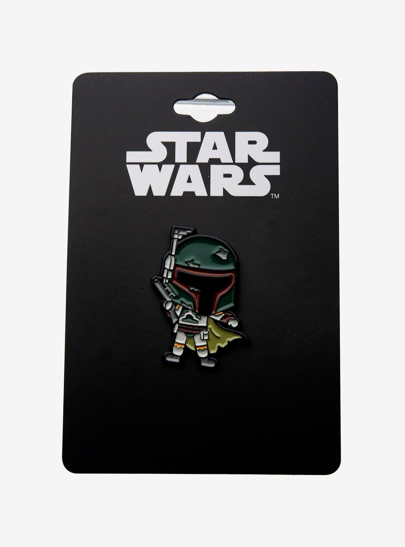 Star Wars Boba Fett Chibi Enamel Pin, , alternate
