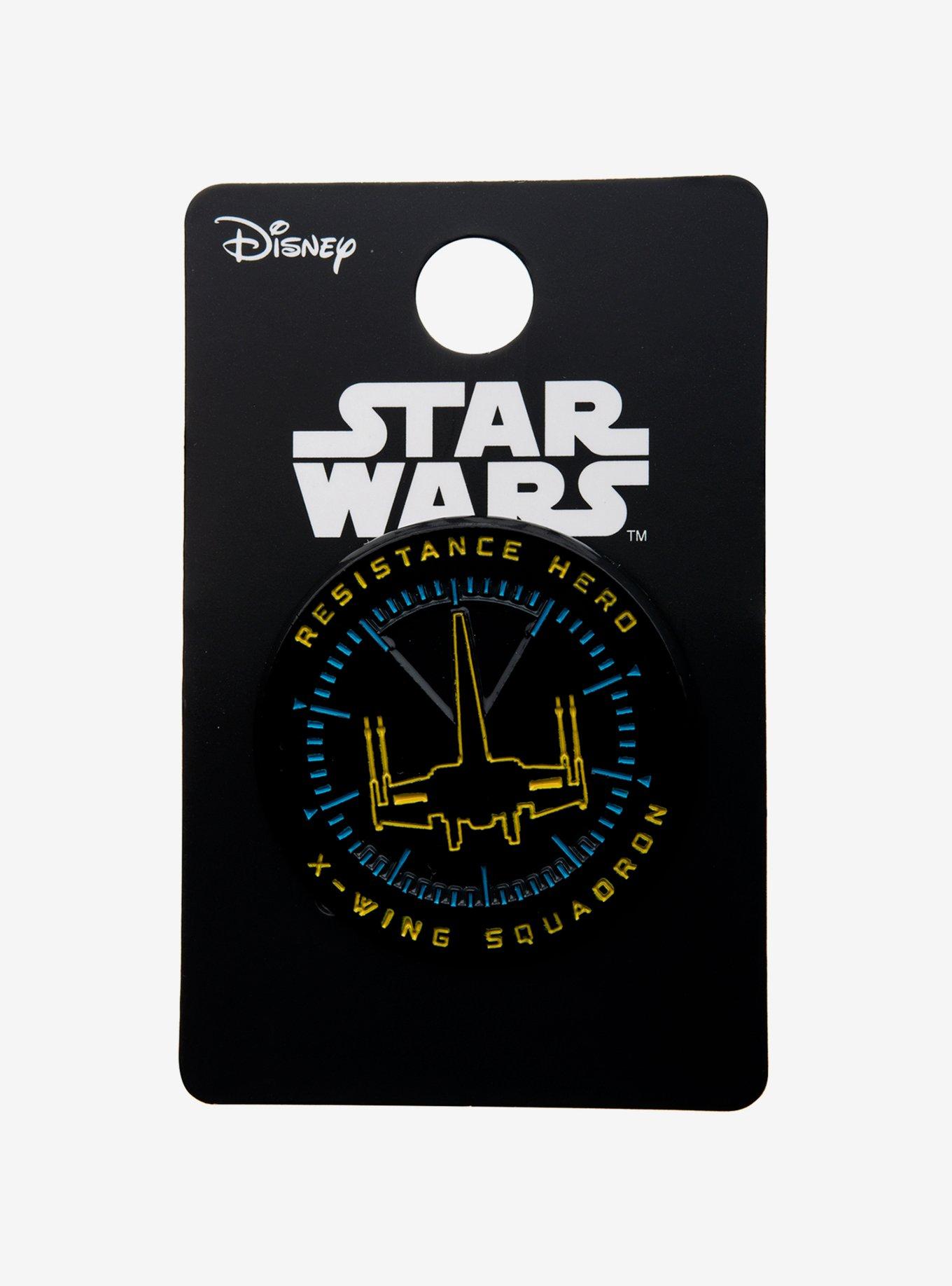 Star Wars Resistance X-Wing Gold-In-The-Dark Enamel Pin, , alternate