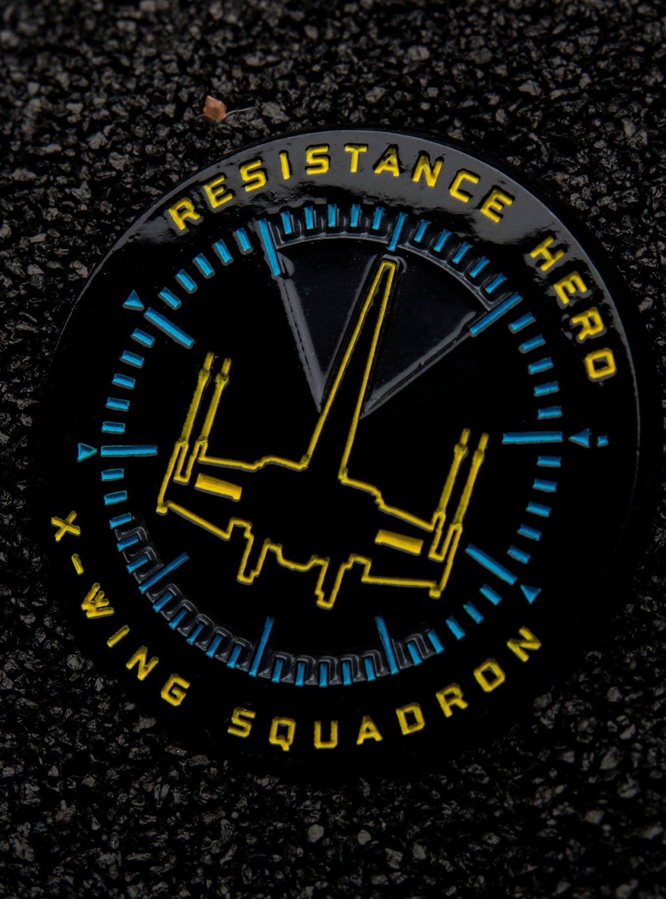 Star Wars Resistance X-Wing Gold-In-The-Dark Enamel Pin, , alternate