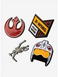 Star Wars Rebel Alliance X-Wing Fighter Enamel Pin Set, , alternate
