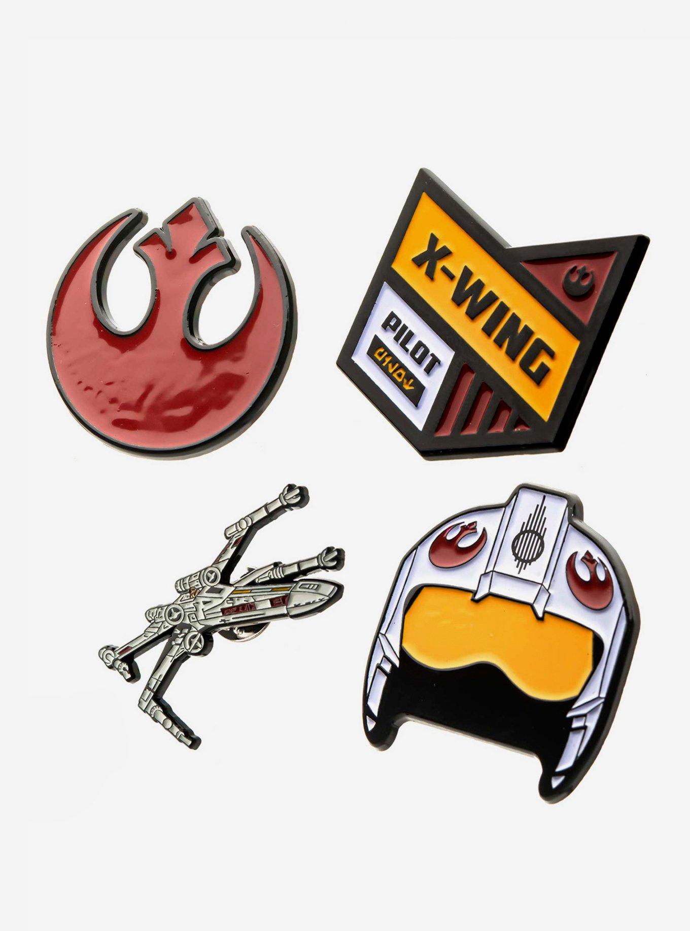Star Wars Rebel Alliance X-Wing Fighter Enamel Pin Set, , alternate