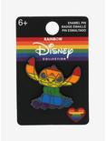 Loungefly Disney Pride Rainbow Stitch Enamel Pin - BoxLunch Exclusive, , alternate
