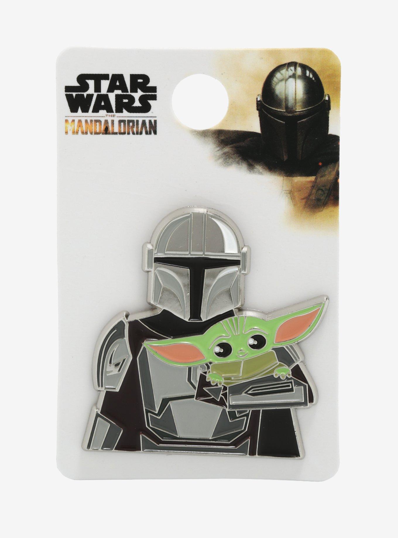 Star Wars The Mandalorian Mando with Grogu Enamel Pin, , alternate