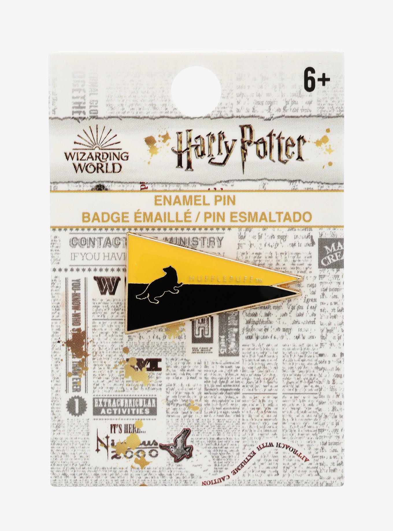 Loungefly Harry Potter Hufflepuff Pennant Flag Enamel Pin - BoxLunch Exclusive, , alternate
