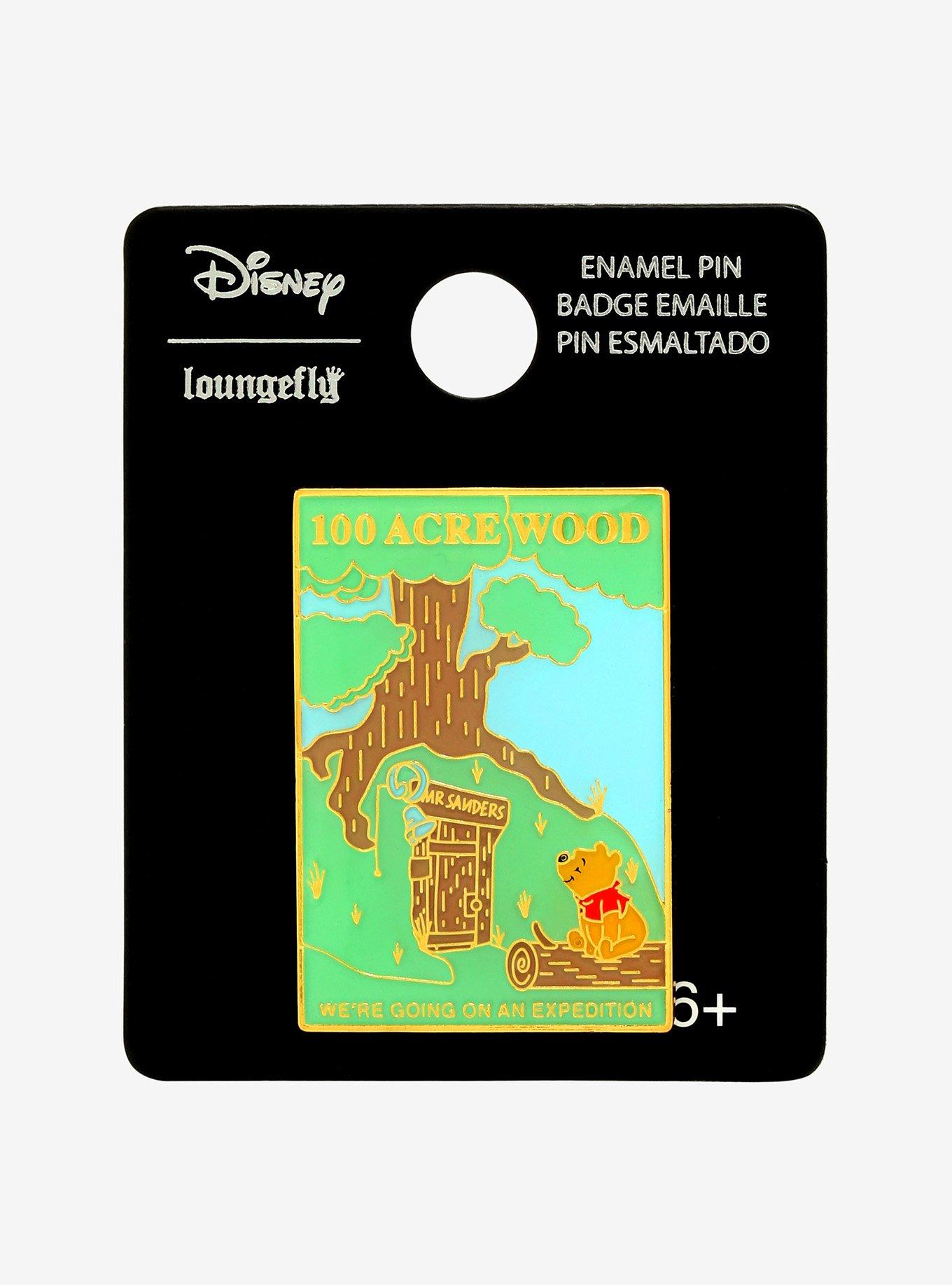 Loungefly Disney Winnie the Pooh 100 Acre Wood Tourism Enamel Pin - BoxLunch Exclusive, , alternate