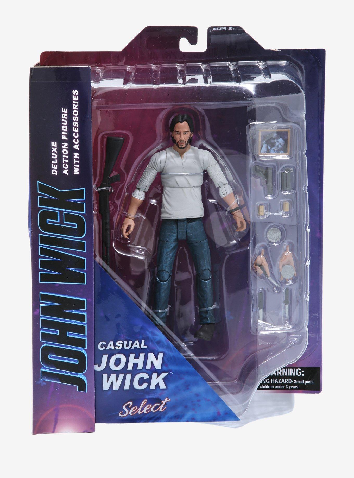 Diamond Select Toys Casual John Wick Deluxe Action Figure Set, , alternate