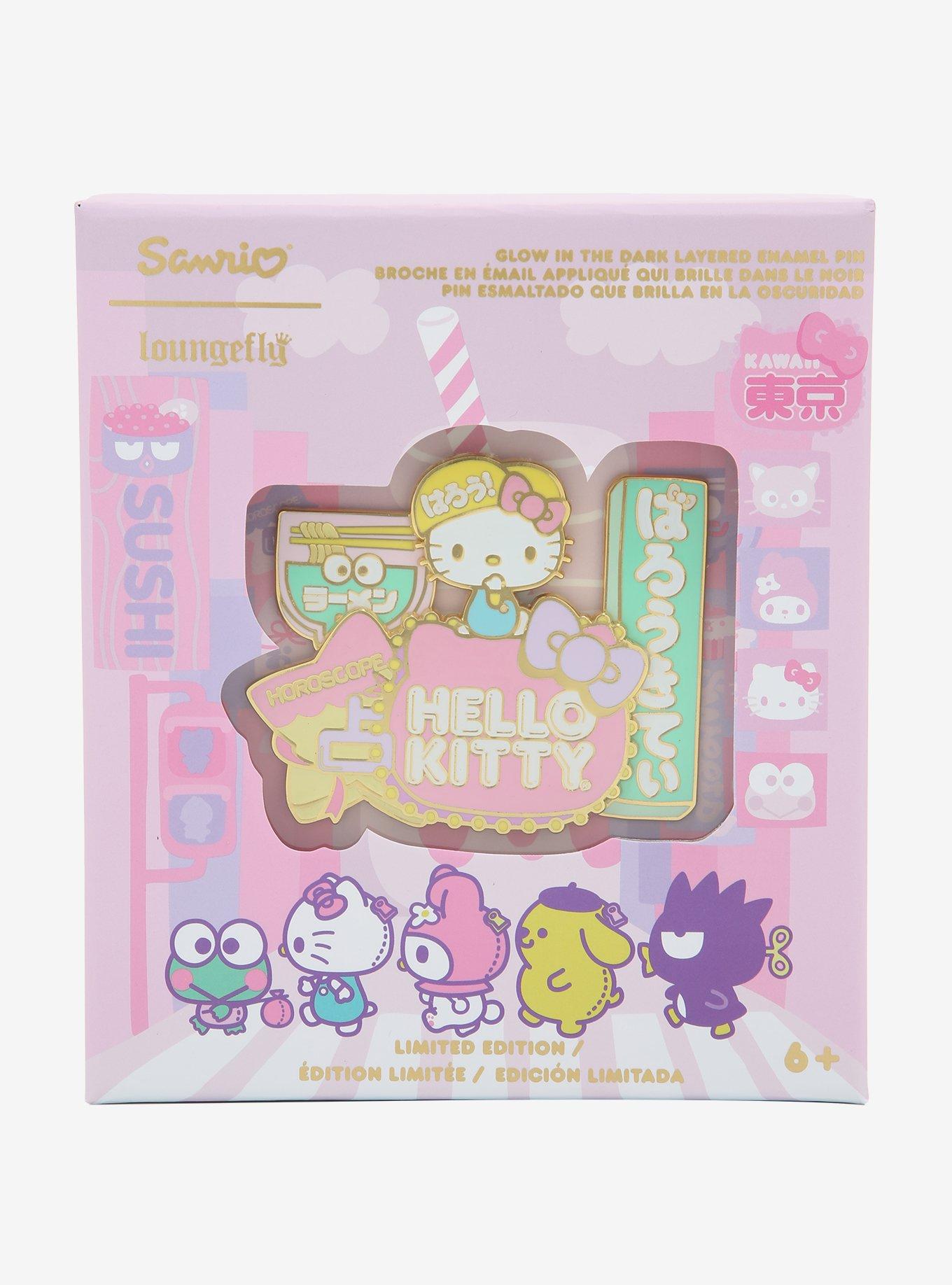 Loungefly Hello Kitty Limited Edition Glow-In-The-Dark Enamel Pin Hot Topic Exclusive, , alternate