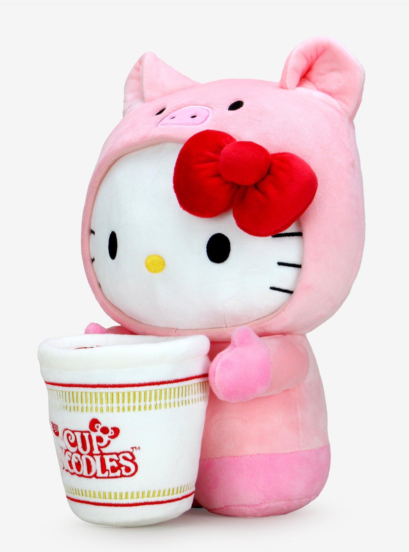 Nissin Cup Noodles X Hello Kitty Pig Costume Plush, , alternate