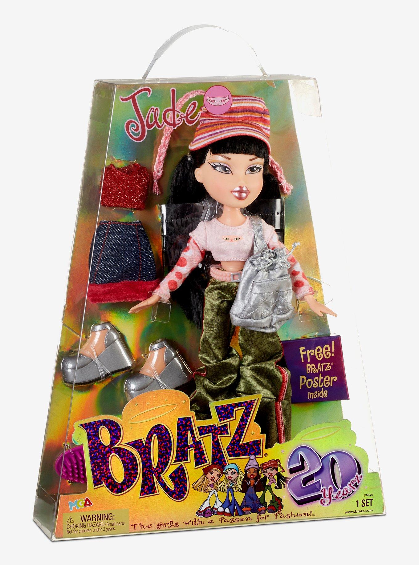  Bratz 20 Yearz Special Anniversary Edition Original Fashion Doll  Jade with Accessories and Holographic Poster, Collectible Doll