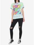 The Rolling Stones Distressed Pop Art Grid Tie-Dye Girls T-Shirt, MULTI, alternate