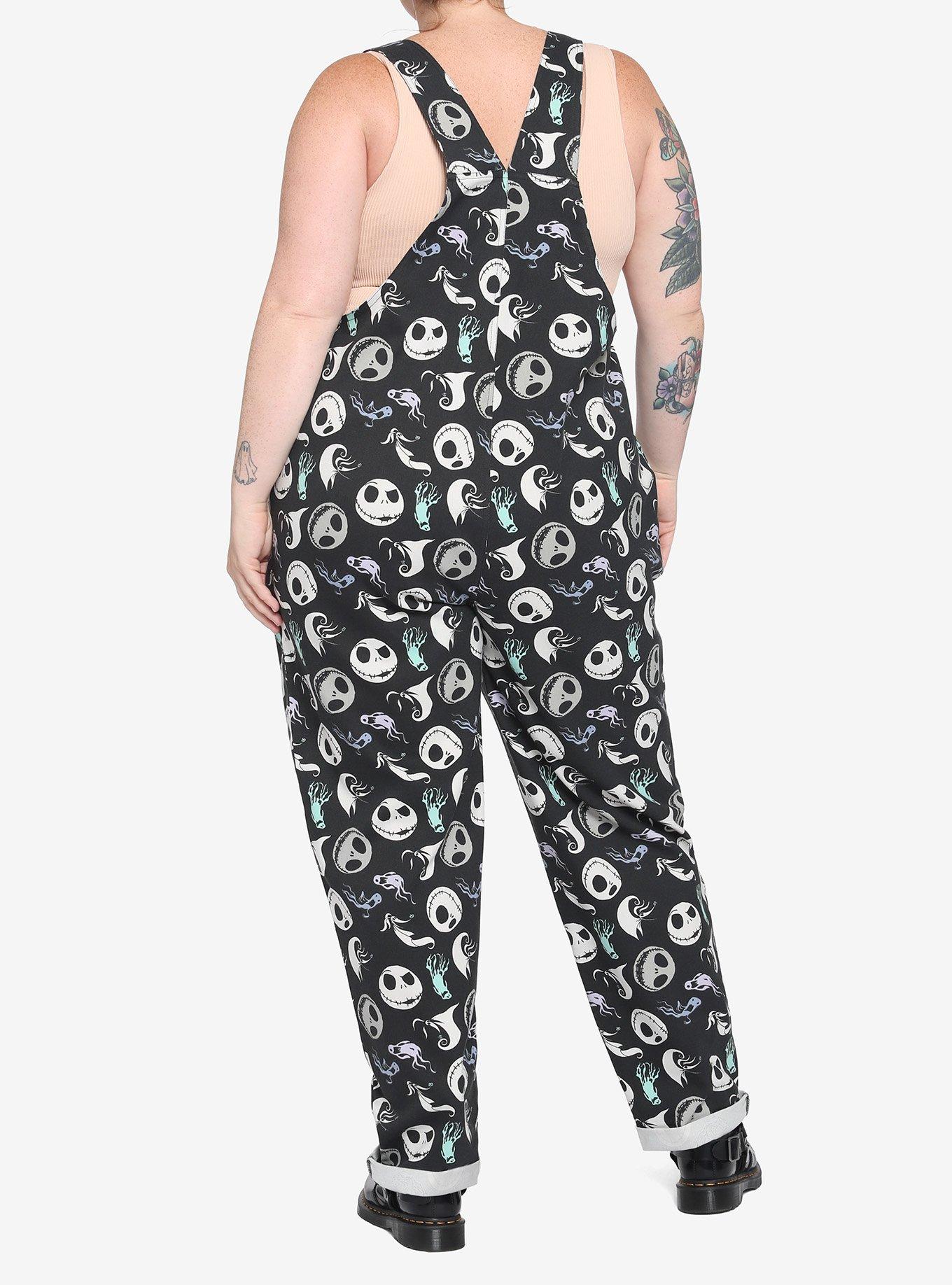 The Nightmare Before Christmas Jack & Zero Soft Overalls Plus Size, MULTI, alternate