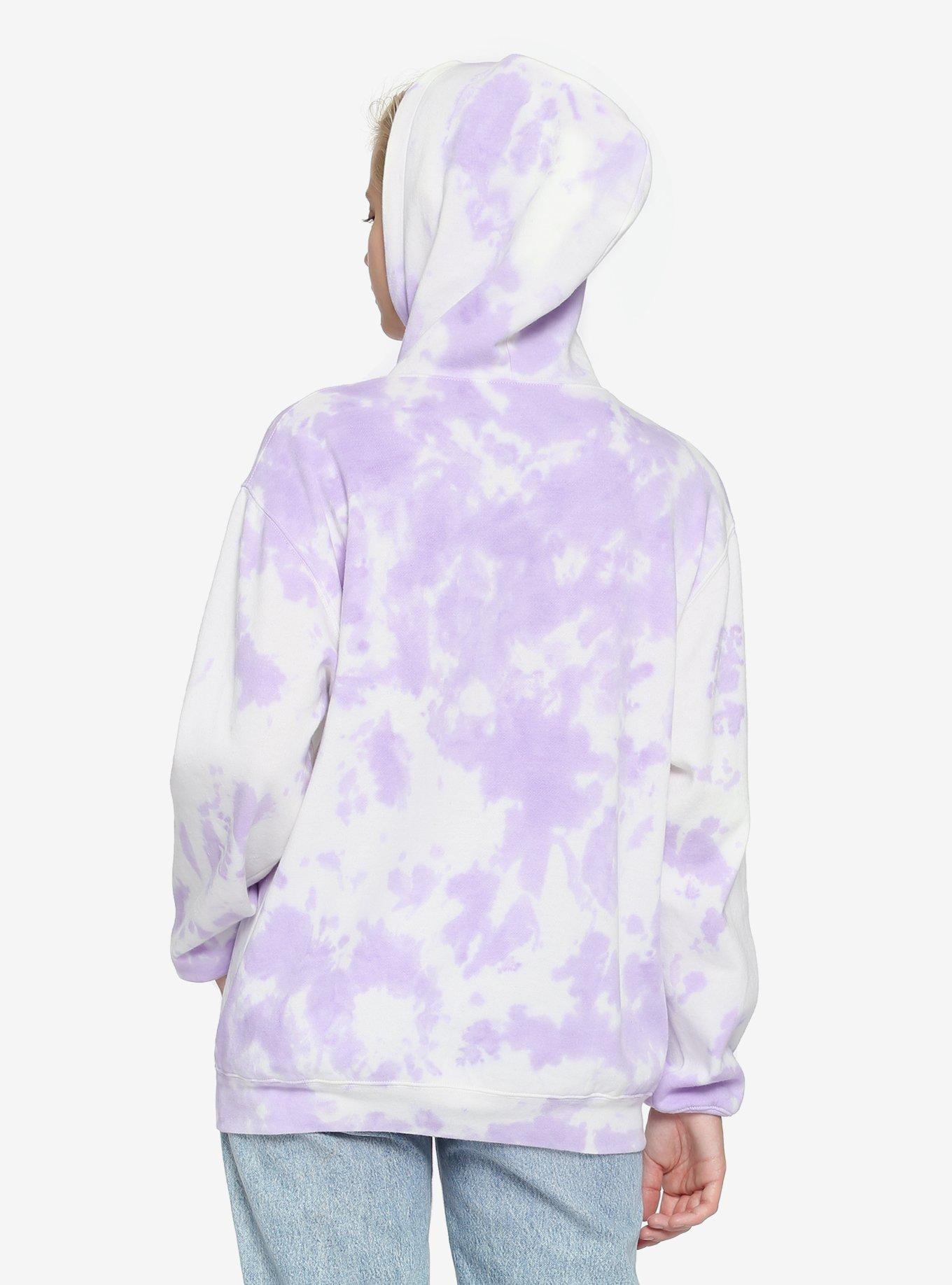 Sailor Moon Sailor Scouts Purple Tie-Dye Girls Hoodie, MULTI, alternate