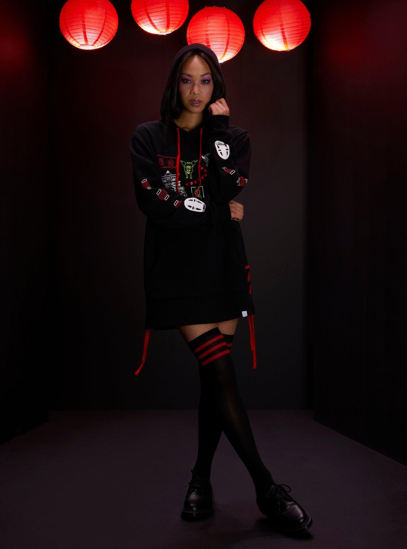 Studio Ghibli Spirited Away Icons Girls Hoodie, MULTI, alternate