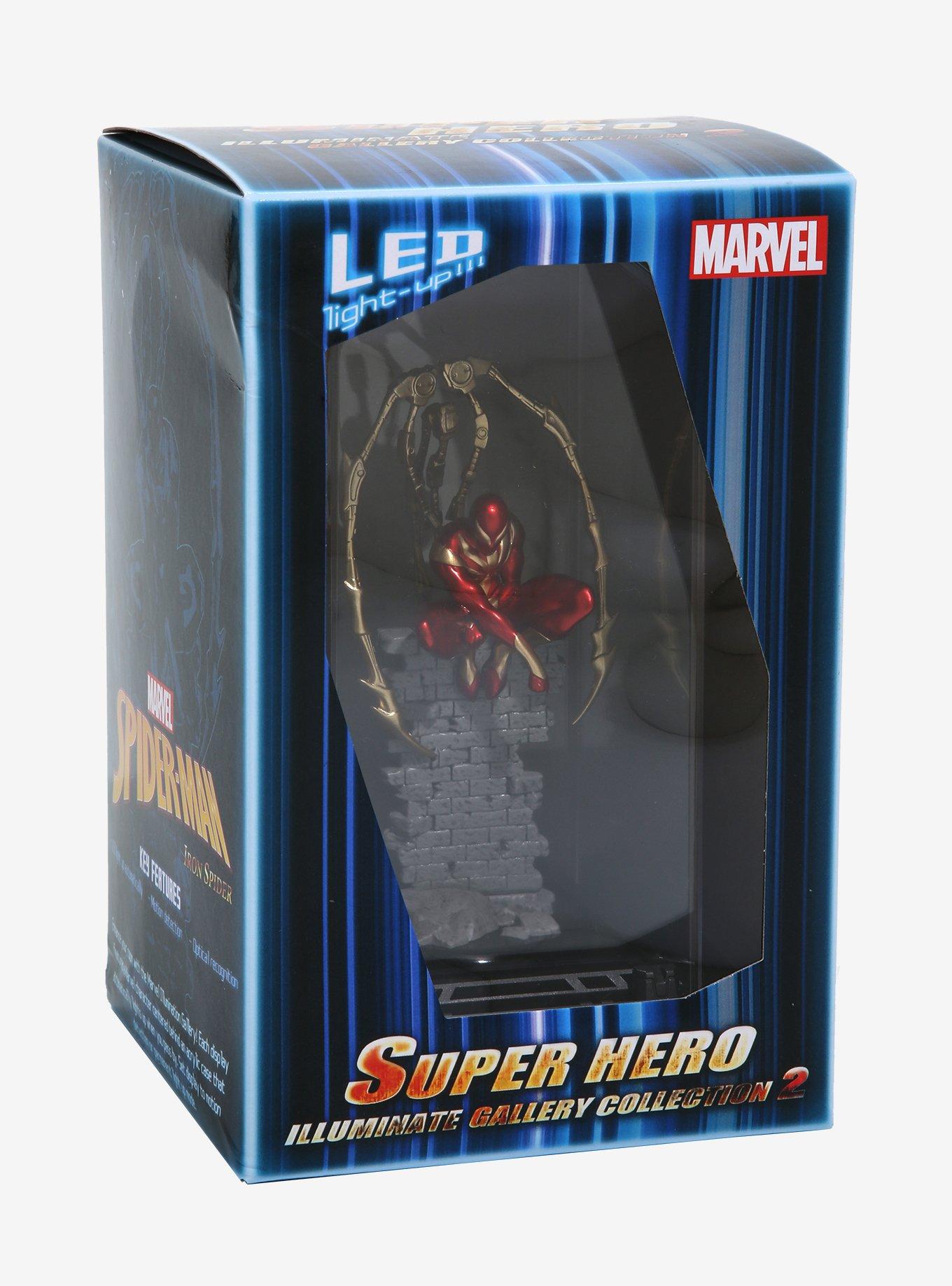Marvel Super Hero Illuminate Gallery Iron Spider Figure, , alternate