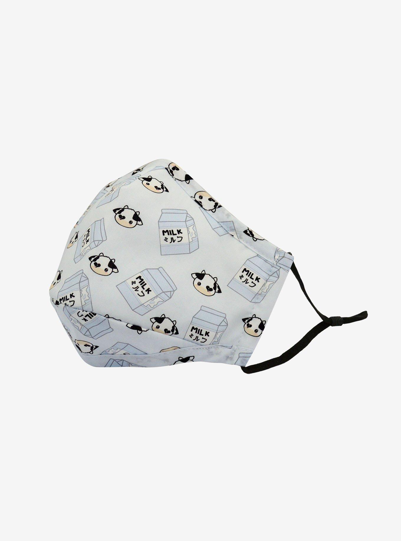 Milk & Cow Adjustable Fashion Face Mask With Filter & Filter Pocket, , alternate