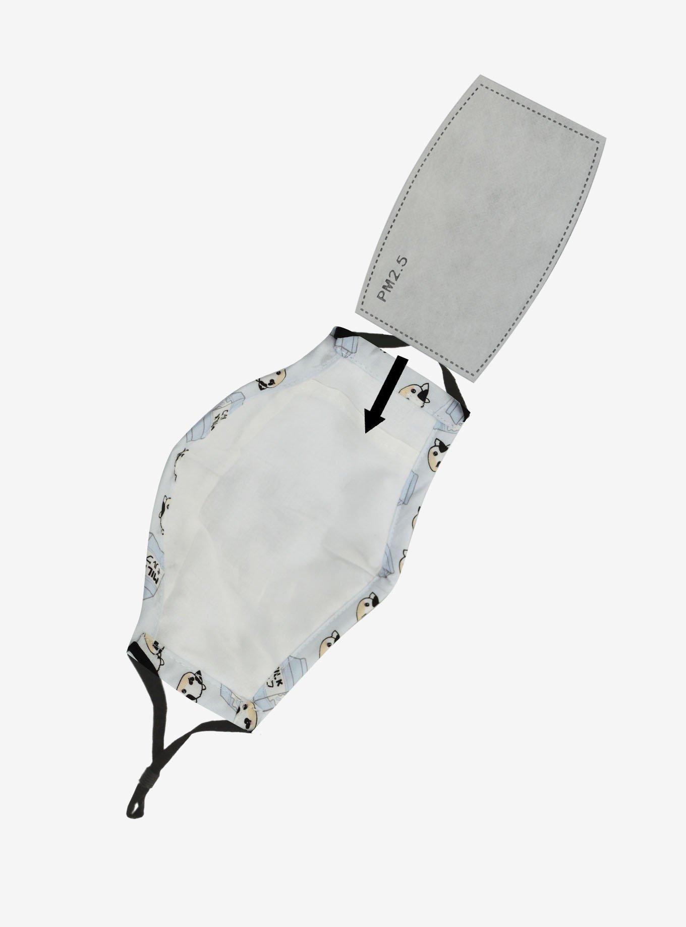 Milk & Cow Adjustable Fashion Face Mask With Filter & Filter Pocket, , alternate