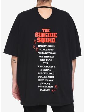 DC Comics The Suicide Squad Character Grid Distressed Oversized T-Shirt Plus Size, , hi-res