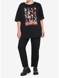 DC Comics The Suicide Squad Character Grid Distressed Oversized T-Shirt Plus Size, MULTI, alternate