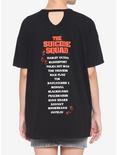 DC Comics The Suicide Squad Character Grid Distressed Oversized T-Shirt, MULTI, alternate