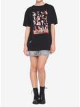 DC Comics The Suicide Squad Character Grid Distressed Oversized T-Shirt, MULTI, alternate