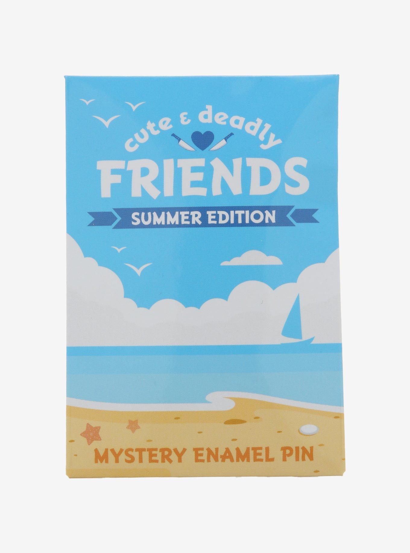 Cute & Deadly Friends Summer Edition Blind Bag Enamel Pin, , alternate