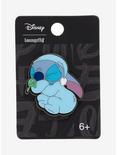 Loungefly Disney Lilo & Stitch Sleeping Stitch Enamel Pin, , alternate
