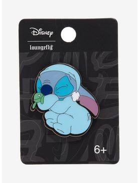 Loungefly Disney Lilo & Stitch Sleeping Stitch Enamel Pin, , hi-res