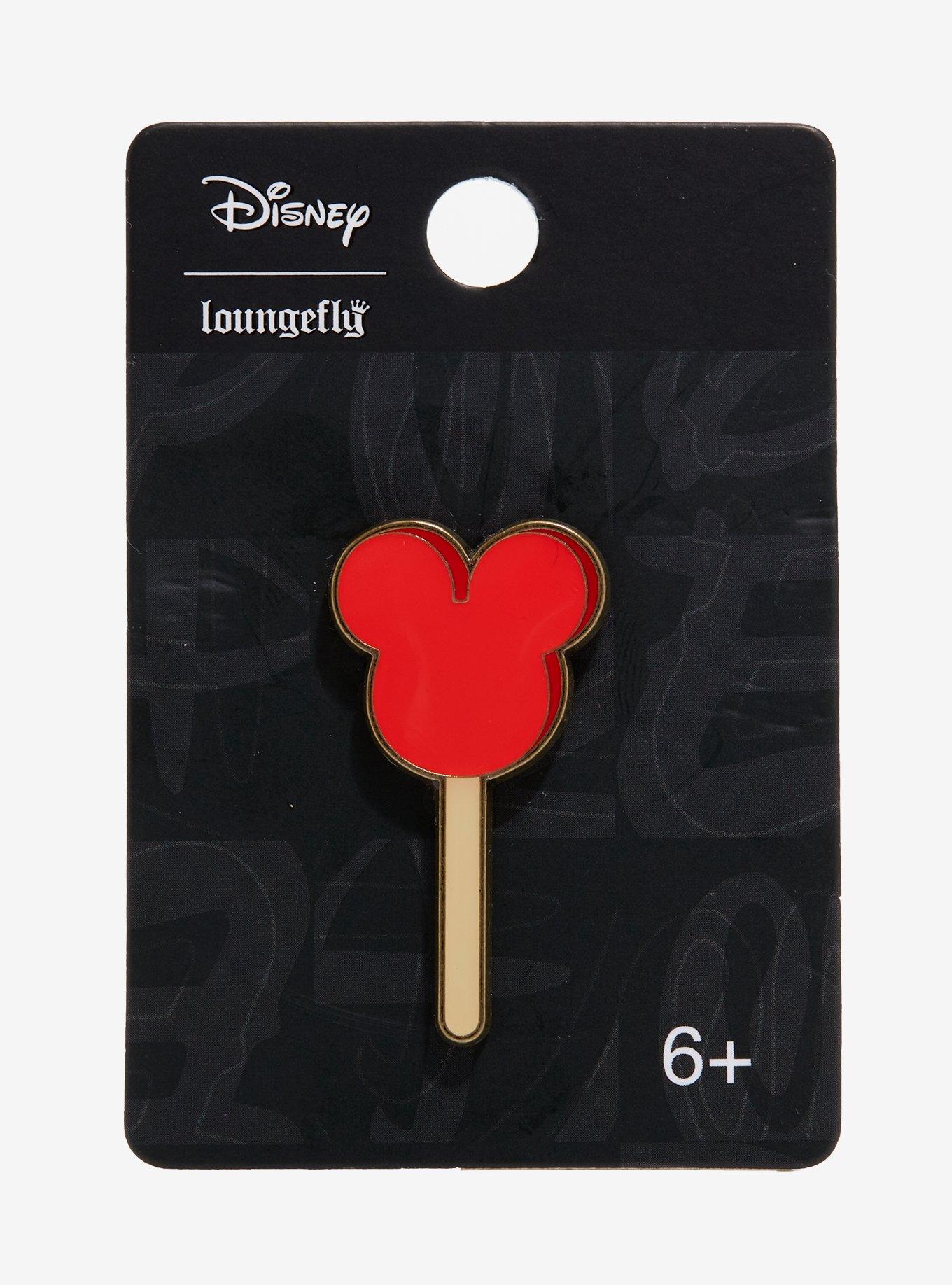 Loungefly Disney Mickey Mouse Lollipop Ears Red Enamel Pin, , alternate