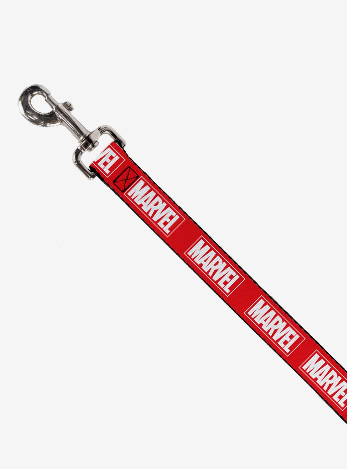 Marvel Red Brick Logo Red White Dog Leash, , alternate