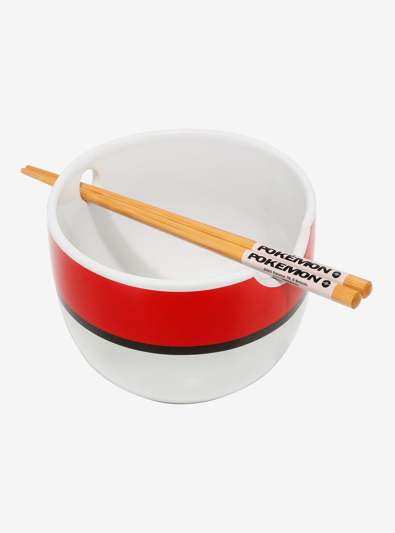 Pokémon Pokéball Ramen Bowl with Chopsticks, , alternate