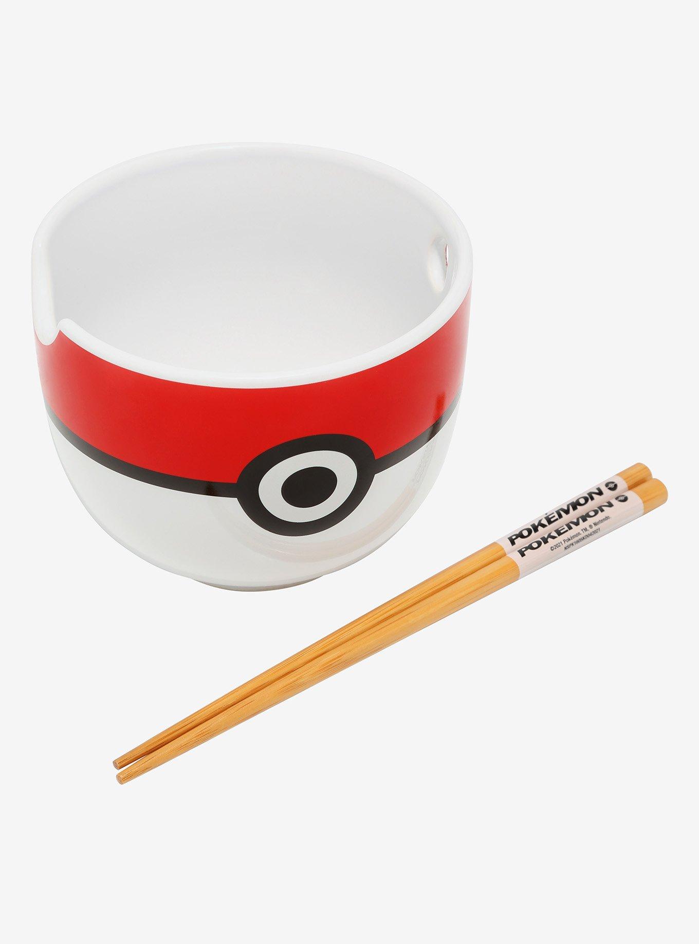 Pokémon Pokéball Ramen Bowl with Chopsticks, , alternate